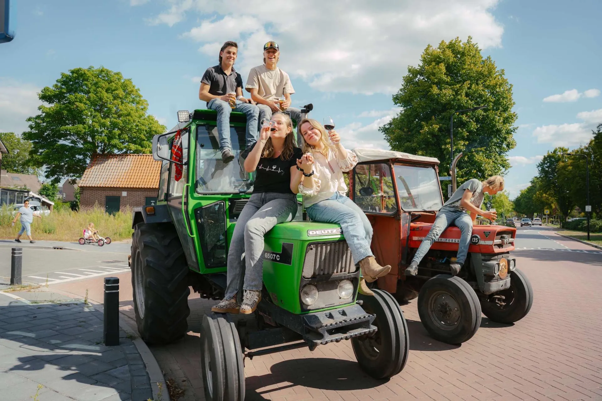 Groep vrienden